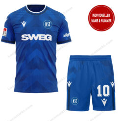 Karlsruher SC – T-Shirt und Shorts mit individueller Name Nummer – Sonderkollektion
