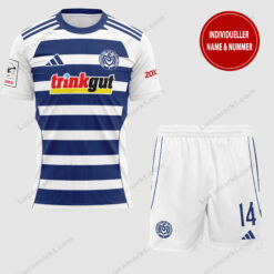 Msv duisburg – T-Shirt und Shorts mit individueller Name Nummer – Sonderkollektion