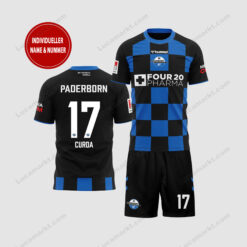 SC Paderborn 07 - T-Shirt und Shorts mit individueller Name Nummer - Sonderkollektion