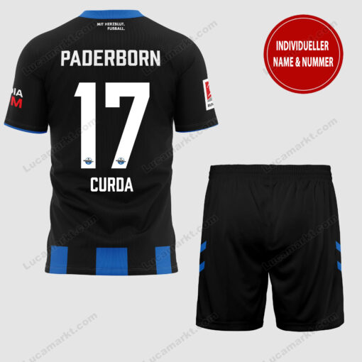 SC Paderborn 07 – T-Shirt und Shorts mit individueller Name Nummer – Sonderkollektion SC Paderborn 07 – T-Shirt und Shorts mit individueller Name Nummer – Sonderkollektion