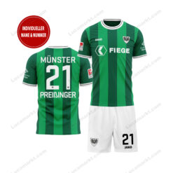 SC Preußen Münster - T-Shirt und Shorts mit individueller Name Nummer - Sonderkollektion