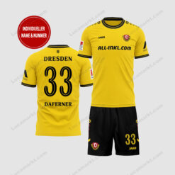 SG Dynamo Dresden - T-Shirt und Shorts mit individueller Name Nummer - Sonderkollektion