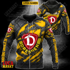 SG Dynamo Dresden - Reißverschluss-Hoodie Neue Edition mit Ihrem Namen