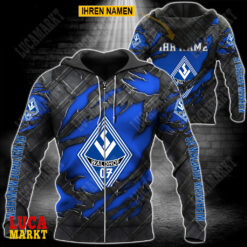SV Waldhof Mannheim 07 - Reißverschluss-Hoodie Neue Edition mit Ihrem Namen