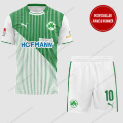 SpVgg Greuther Fürth – T-Shirt und Shorts mit individueller Name Nummer – Sonderkollektion