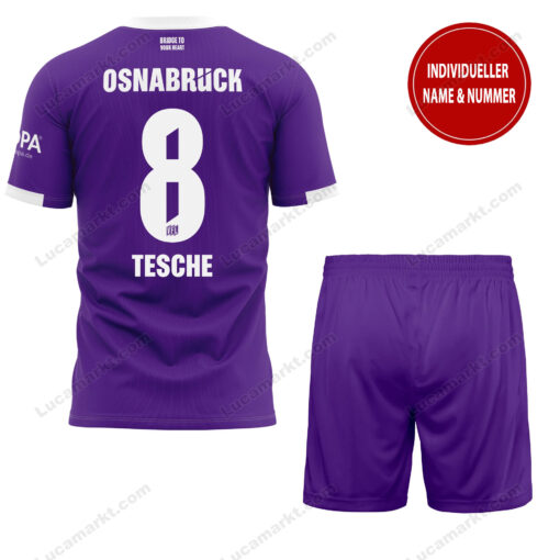 VfL Osnabrück – T-Shirt und Shorts mit individueller Name Nummer – Sonderkollektion VfL Osnabrück – T-Shirt und Shorts mit individueller Name Nummer – Sonderkollektion