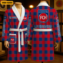 1. FC Heidenheim - Fleece-Bademantel Sonderausgabe mit Ihrem Namen