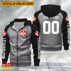1. FC Kaiserslautern - Raglan Zip Hoodie Neue Edition mit Individueller Name Nummer