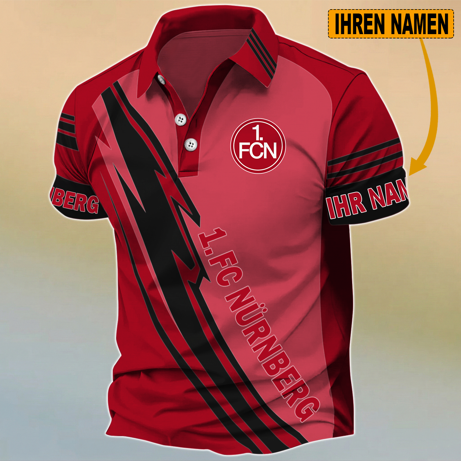 1. FC Nürnberg – Polo Hemd Neue Edition mit Ihrem Namen 1. FC Nürnberg – Polo Hemd Neue Edition mit Ihrem Namen