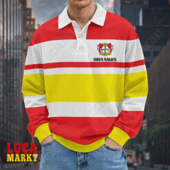 Bayer 04 Leverkusen - Langarm-Poloshirt Neue Edition mit Ihrem Namen