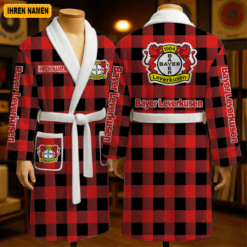 Bayer 04 Leverkusen - Fleece-Bademantel Sonderausgabe mit Ihrem Namen