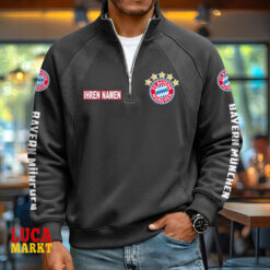 Bayern München – Pullover mit Reißverschluss Neue Edition mit Ihrem Namen