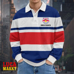 EHC Red Bull München - Langarm-Poloshirt Neue Edition mit Ihrem Namen