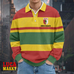 FC Augsburg - Langarm-Poloshirt Neue Edition mit Ihrem Namen