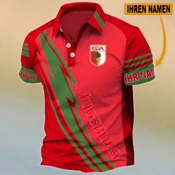FC Augsburg - Polo Hemd Neue Edition mit Ihrem Namen