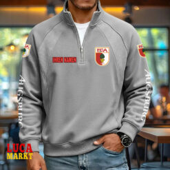 FC Augsburg – Pullover mit Reißverschluss Neue Edition mit Ihrem Namen