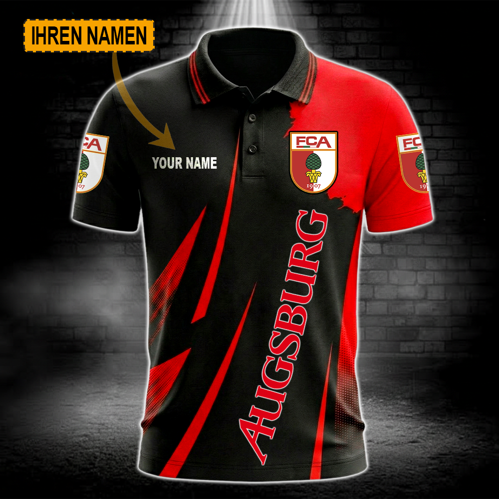 FC Augsburg – Polo Hemd Limitierte Auflage mit Ihrem Namen FC Augsburg – Polo Hemd Limitierte Auflage mit Ihrem Namen
