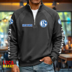 FC Schalke 04 – Pullover mit Reißverschluss Neue Edition mit Ihrem Namen