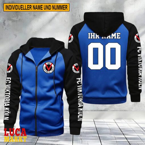 FC Viktoria Köln – Raglan Zip Hoodie Neue Edition mit Individueller Name Nummer FC Viktoria Köln – Raglan Zip Hoodie Neue Edition mit Individueller Name Nummer