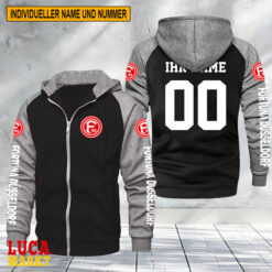Fortuna Düsseldorf – Raglan Zip Hoodie Neue Edition mit Individueller Name Nummer