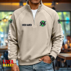 Hannover 96 – Pullover mit Reißverschluss Neue Edition mit Ihrem Namen