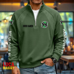 Hannover 96 - Pullover mit Reißverschluss Neue Edition mit Ihrem Namen
