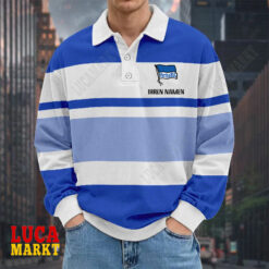 Hertha BSC - Langarm-Poloshirt Neue Edition mit Ihrem Namen