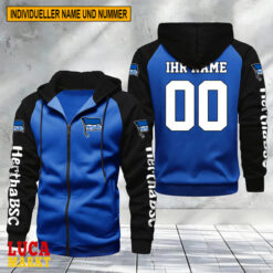 Hertha BSC – Raglan Zip Hoodie Neue Edition mit Individueller Name Nummer