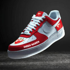 KK Crvena zvezda Individueller Name Sonderausgabe AF1 Sneaker