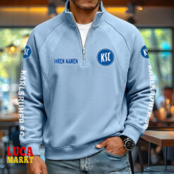Karlsruher SC - Pullover mit Reißverschluss Neue Edition mit Ihrem Namen