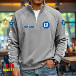 Karlsruher SC – Pullover mit Reißverschluss Neue Edition mit Ihrem Namen