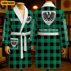 SC Preußen Münster - Fleece-Bademantel Sonderausgabe mit Ihrem Namen