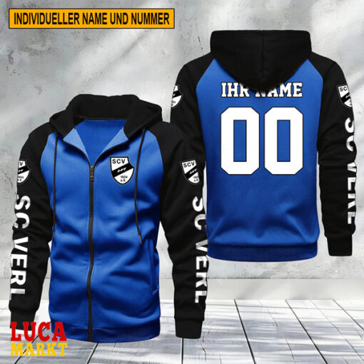 SC Verl – Raglan Zip Hoodie Neue Edition mit Individueller Name Nummer SC Verl – Raglan Zip Hoodie Neue Edition mit Individueller Name Nummer