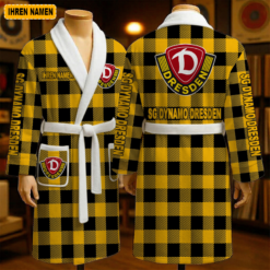 SG Dynamo Dresden - Fleece-Bademantel Sonderausgabe mit Ihrem Namen