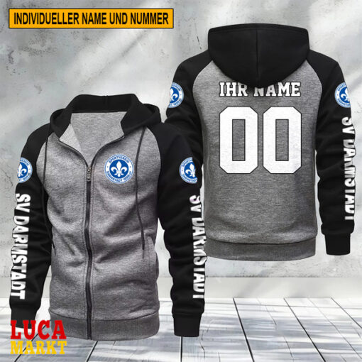 SV Darmstadt 98 – Raglan Zip Hoodie Neue Edition mit Individueller Name Nummer SV Darmstadt 98 – Raglan Zip Hoodie Neue Edition mit Individueller Name Nummer
