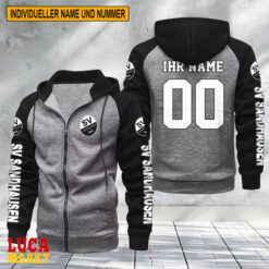 SV Sandhausen - Raglan Zip Hoodie Neue Edition mit Individueller Name Nummer