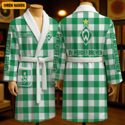SV Werder Bremen - Fleece-Bademantel Sonderausgabe mit Ihrem Namen