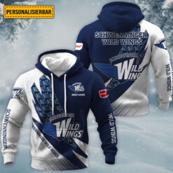 Schwenninger Wild Wings - Waffelstrick Hoodie Neue Edition mit Ihrem Namen