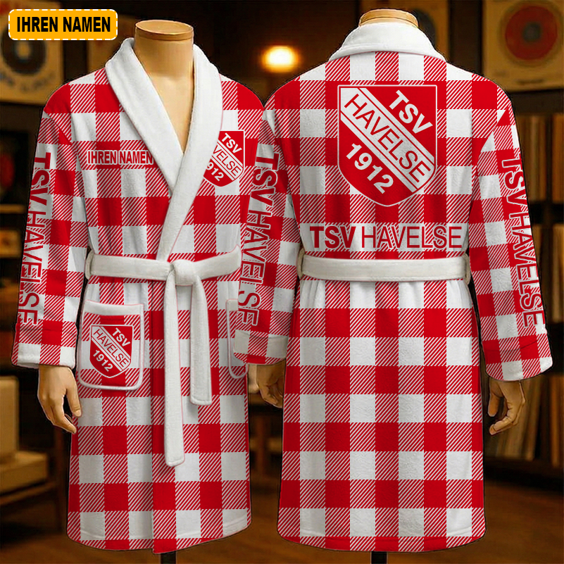 TSV Havelse – Fleece-Bademantel Sonderausgabe mit Ihrem Namen TSV Havelse – Fleece-Bademantel Sonderausgabe mit Ihrem Namen