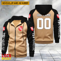 TSV Havelse – Raglan Zip Hoodie Neue Edition mit Individueller Name Nummer