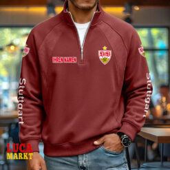 VfB Stuttgart - Pullover mit Reißverschluss Neue Edition mit Ihrem Namen