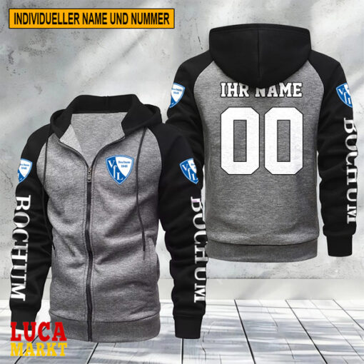 VfL Bochum 1848 – Raglan Zip Hoodie Neue Edition mit Individueller Name Nummer VfL Bochum 1848 – Raglan Zip Hoodie Neue Edition mit Individueller Name Nummer