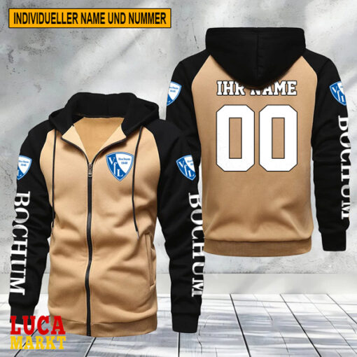 VfL Bochum 1848 – Raglan Zip Hoodie Neue Edition mit Individueller Name Nummer VfL Bochum 1848 – Raglan Zip Hoodie Neue Edition mit Individueller Name Nummer