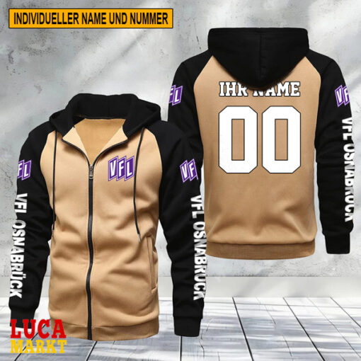 VfL Osnabrück – Raglan Zip Hoodie Neue Edition mit Individueller Name Nummer VfL Osnabrück – Raglan Zip Hoodie Neue Edition mit Individueller Name Nummer