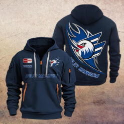 Adler Mannheim - Viertel-Zip Hoodie Sonderausgabe mit Ihrem Namen