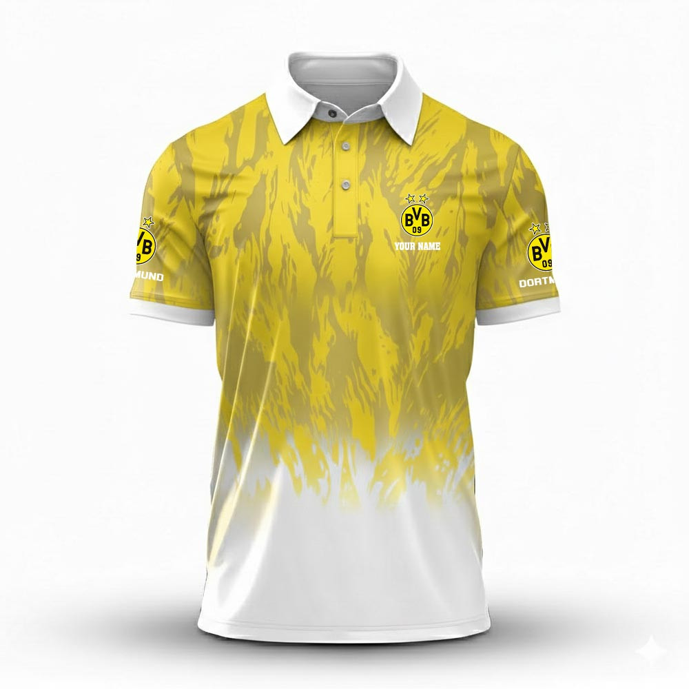 Borussia Dortmund – Polo Hemd Neue Edition mit Ihrem Namen Borussia Dortmund – Polo Hemd Neue Edition mit Ihrem Namen