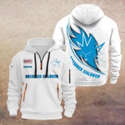 Dresdner Eislöwen - Viertel-Zip Hoodie Sonderausgabe mit Ihrem Namen