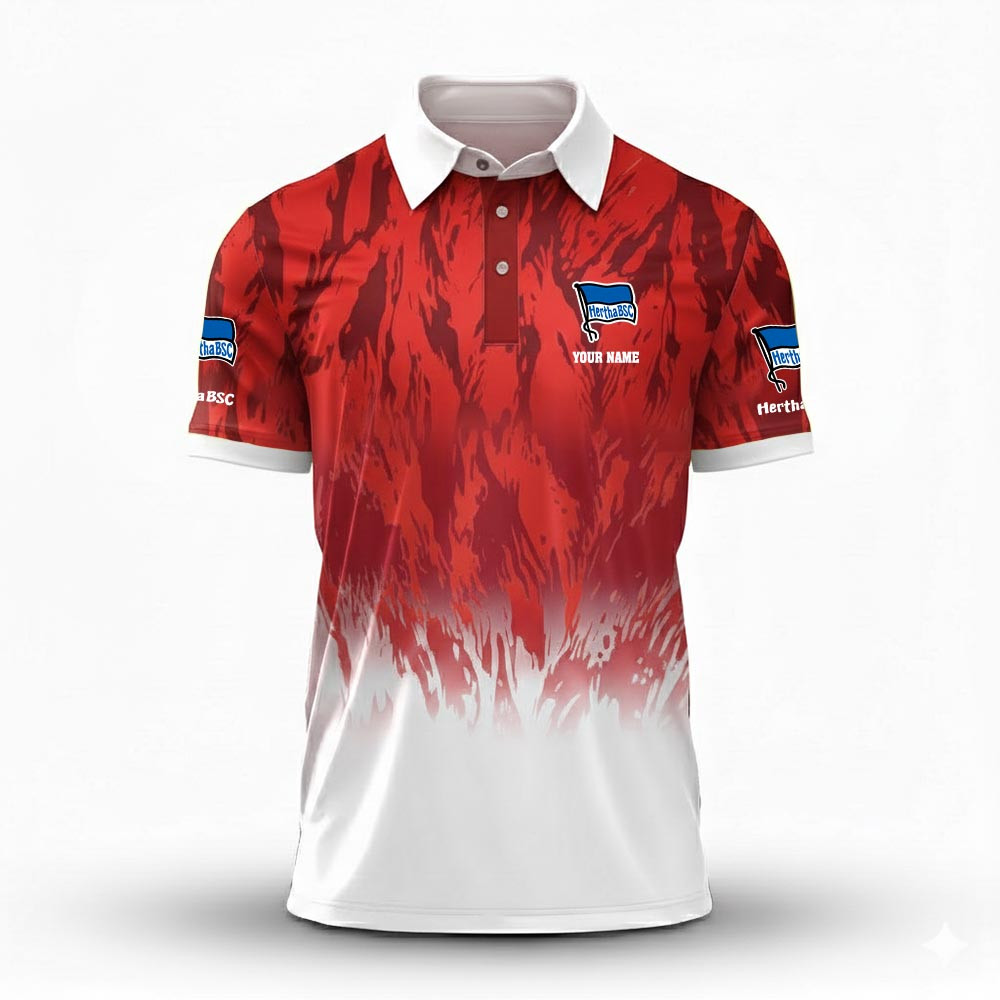 Hertha BSC – Polo Hemd Neue Edition mit Ihrem Namen Hertha BSC – Polo Hemd Neue Edition mit Ihrem Namen