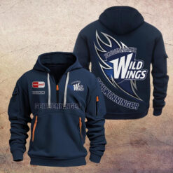 Schwenninger Wild Wings - Viertel-Zip Hoodie Sonderausgabe mit Ihrem Namen
