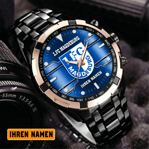 1. FC Magdeburg – Aurora Uhr Sonderausgabe mit Ihrem Namen 1. FC Magdeburg – Aurora Uhr Sonderausgabe mit Ihrem Namen